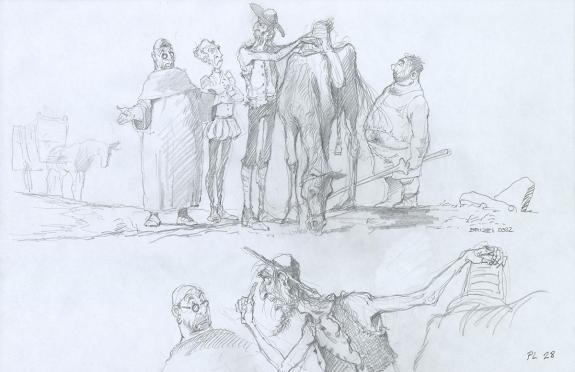 Paul & Gaëtan Brizzi - Don Quichotte de la Manche, Planche d