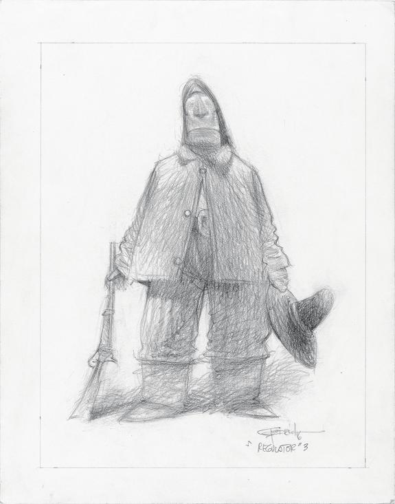 Carter Goodrich - WESTERN!, Illustration originale, recherch