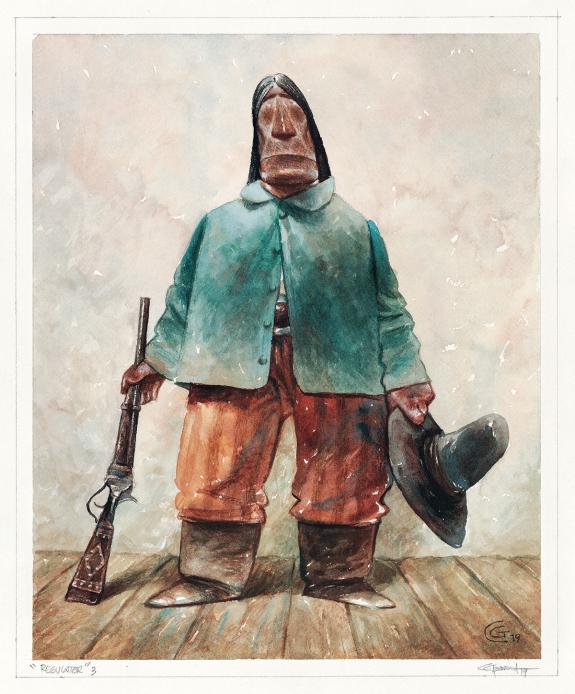 Carter Goodrich - WESTERN!, Regulator #3, illustration origi