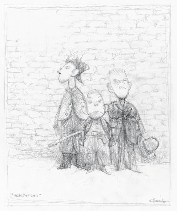 Carter Goodrich - WESTERN!, Illustration originale, recherch