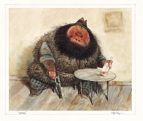 Carter Goodrich - WESTERN!, Trapper, illustration originale 