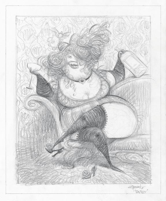 Carter Goodrich - WESTERN!, Illustration originale, recherch