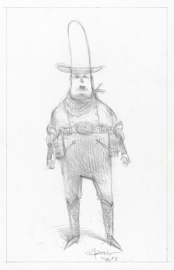 Carter Goodrich - WESTERN!, Illustration originale, recherch
