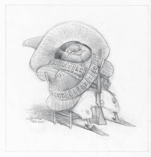Carter Goodrich - WESTERN!, Illustration originale, recherch
