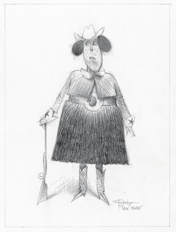 Carter Goodrich - WESTERN!, Illustration originale, recherch