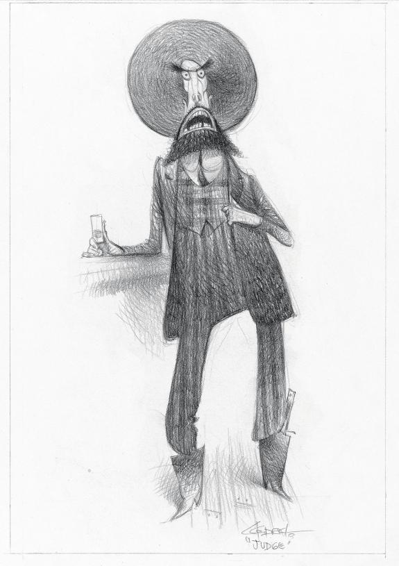 Carter Goodrich - WESTERN!, Illustration originale, recherch