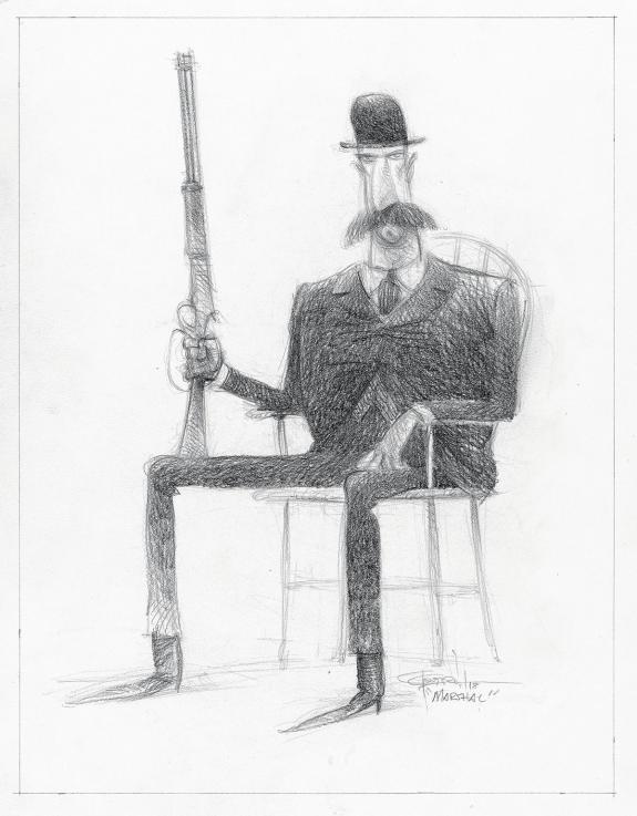 Carter Goodrich - WESTERN!, Illustration originale, recherch