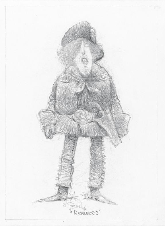 Carter Goodrich - WESTERN!, Illustration originale, recherch