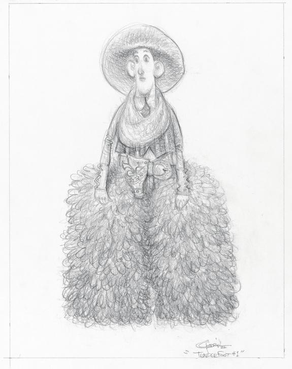 Carter Goodrich - WESTERN!, Illustration originale, recherch