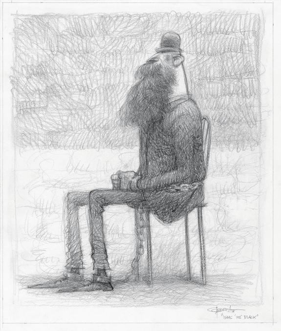 Carter Goodrich - WESTERN!, Illustration originale, recherch