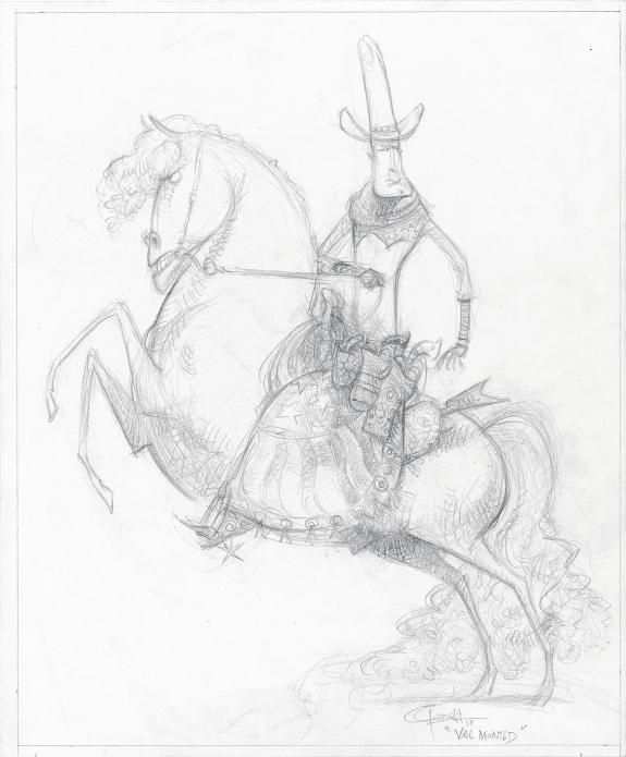 Carter Goodrich - WESTERN!, Illustration originale, recherch