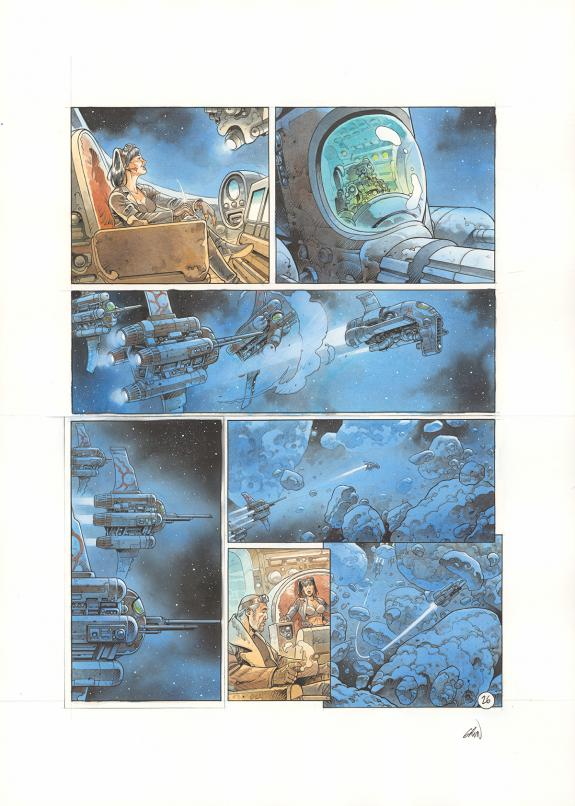 Grun - Space Relic Hunters, Planche originale n°026, reprise