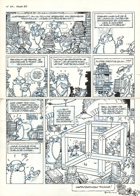 Philippe Turk - Léonard, Temps de Génie, Planche originale n