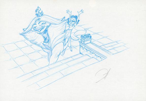 Enrique Fernandez - Le Magicien d'Oz, Illustration originale