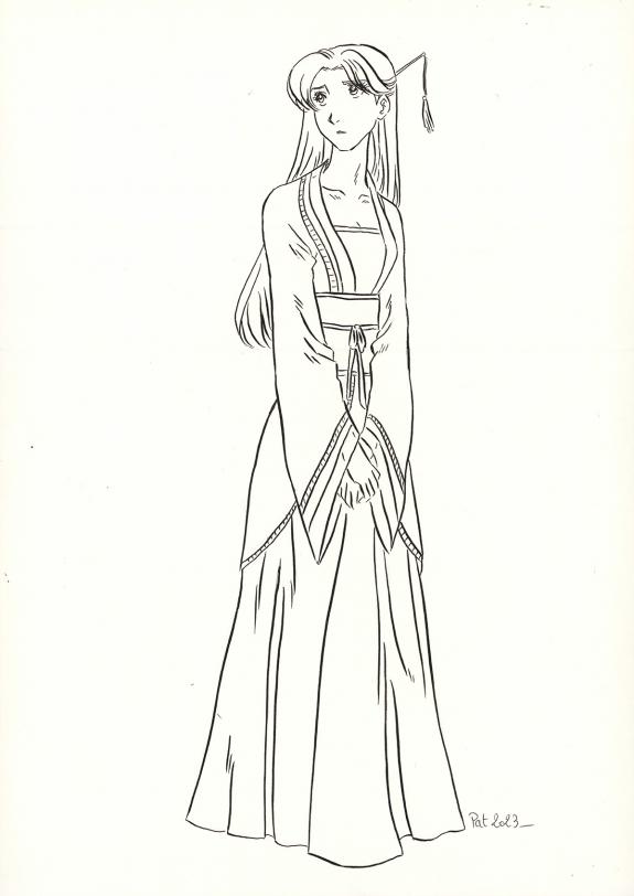 Patricia  Lyfoung  - La Rose &eacute;carlate , Illustration origina