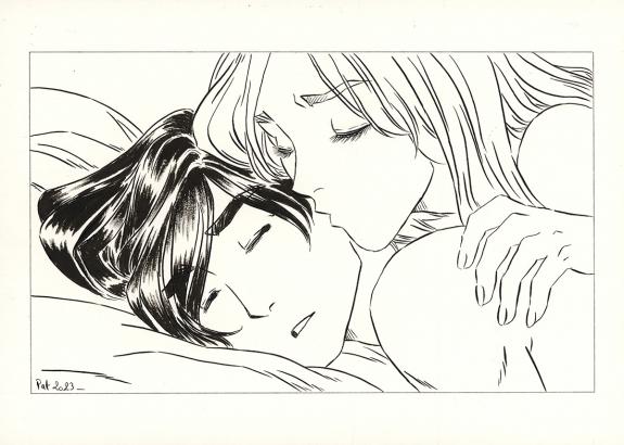 Patricia  Lyfoung  - La Rose &eacute;carlate , Illustration origina