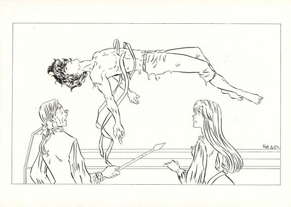 Patricia  Lyfoung  - La Rose &eacute;carlate , Illustration origina