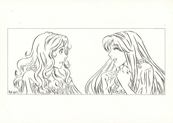 Patricia  Lyfoung  - La Rose &eacute;carlate , Illustration origina