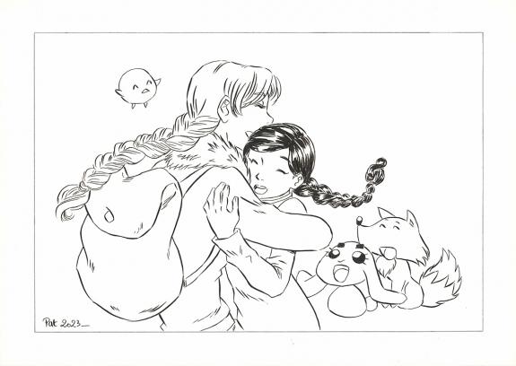 Patricia  Lyfoung  - La Rose écarlate , Illustration origina