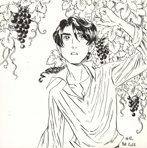 Patricia  Lyfoung  - La Rose &eacute;carlate , Illustration origina