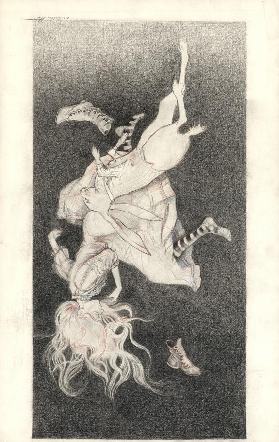 Daria Schmitt - In rabbit hole, Illustration originale réali