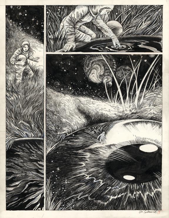 Daria Schmitt - Planche originale n°3 réalisée pour une cour