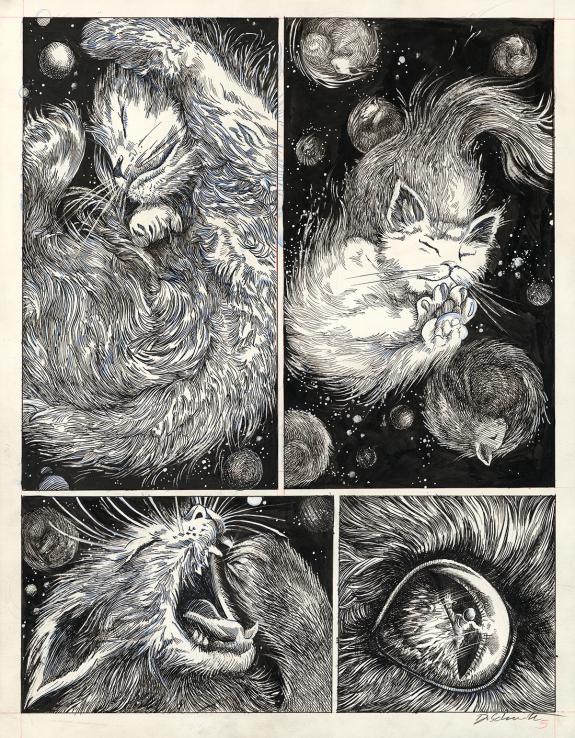 Daria Schmitt - Planche originale n°5 réalisée pour une cour