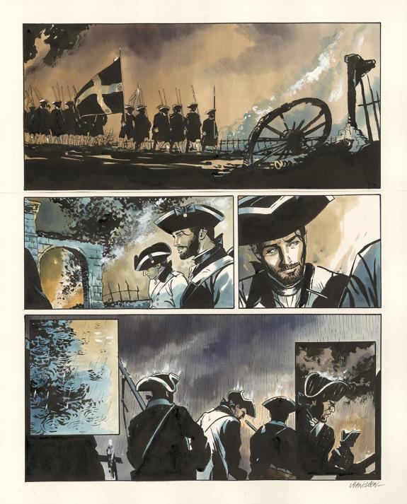 Bernard Vrancken - Nouvelle France, Chapitre I, planche orig