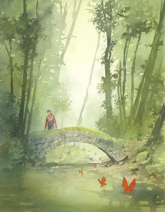 Patrick Prugne - Écoute s'il pleut, Illustration originale p