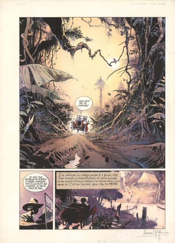 Emmanuel Lepage - La Terre sans Mal, Planche originale n°1