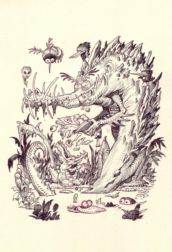 Stan Manoukian - Bêtes à faire peur, Illustration originale,