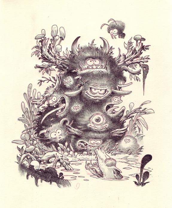 Stan Manoukian - Bêtes à faire peur, Illustration originale,