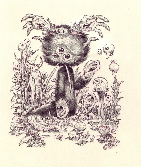 Stan Manoukian - Bêtes à faire peur, Illustration originale,