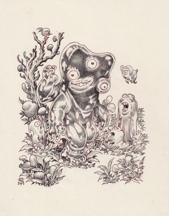 Stan Manoukian - Bêtes à faire peur, Illustration originale,