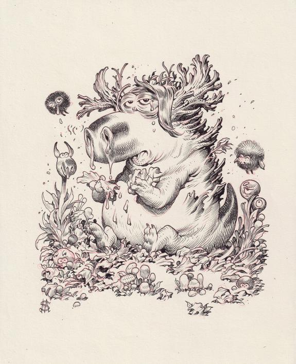 Stan Manoukian - Bêtes à faire peur, Illustration originale,