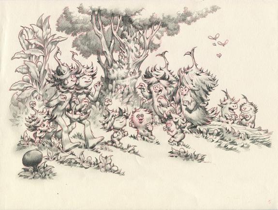 Stan Manoukian - Monstre , Monstre est timide, Illustration 