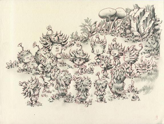 Stan Manoukian - Monstre , Monstre est timide, Illustration 