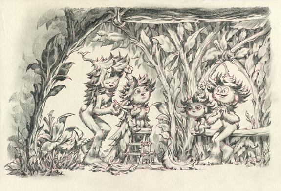 Stan Manoukian - Monstre , Monstre est timide, Illustration 