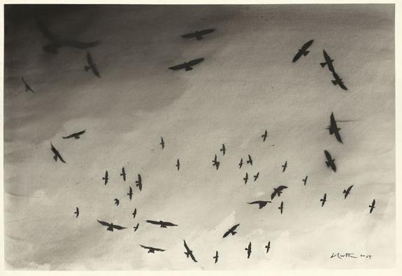 Jean-Marc Rochette - La Murmuration, illustration originale,