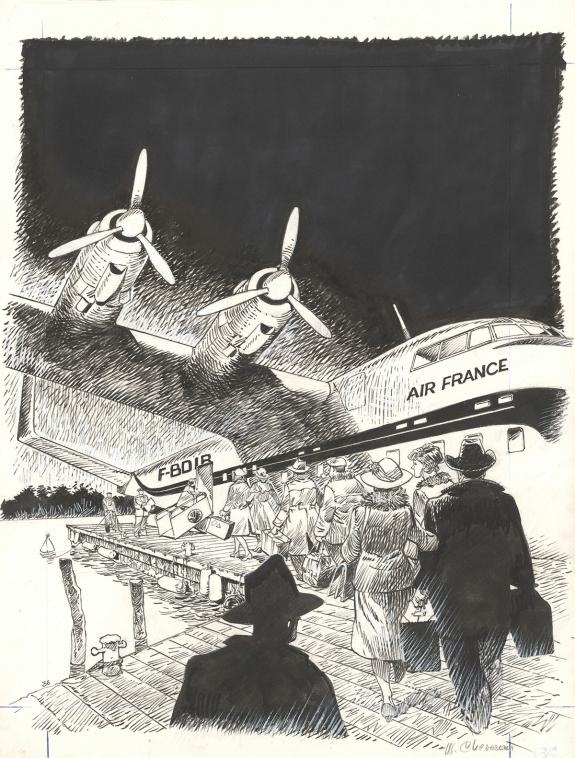 Michel CHEVEREAU - Bon Voyage ?, Planche originale n°36 (cha