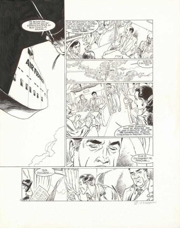 Michel CHEVEREAU - Le Poids des nuages, Crash final, Planche
