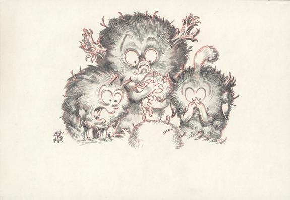 Stan Manoukian - Monstre , Monstre n'est pas bleu, Illustrat