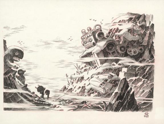 Stan Manoukian - Bêtes à faire peur, Illustration originale,