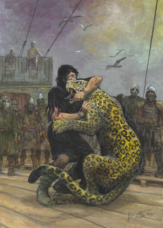 Grzegorz Rosinski - Thorgal, La Galère Noire, Peinture origi