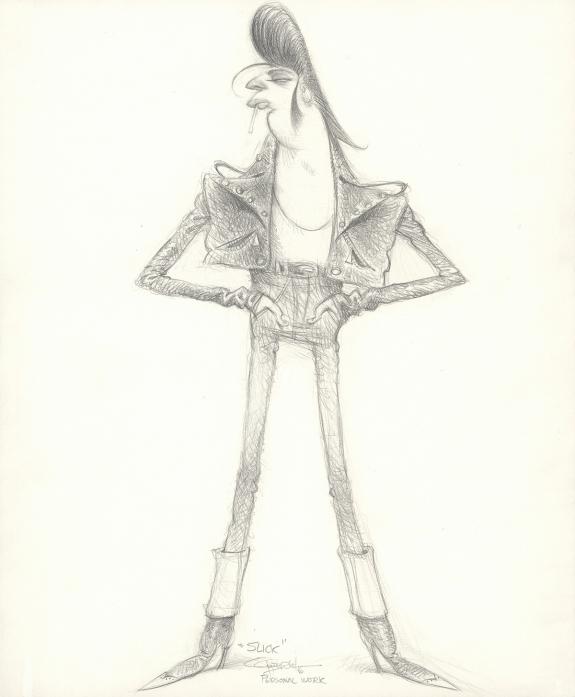 Carter Goodrich - Casting Call, Slick, illustration original
