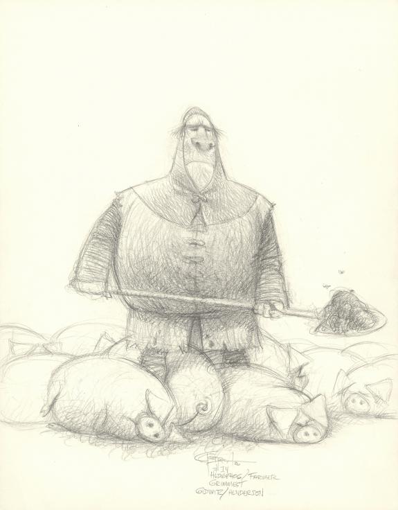 Carter Goodrich - Casting Call, Illustration originale, Hedg