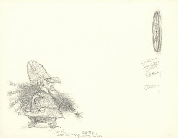 Carter Goodrich - Illustration originale, Angry Elf #16, cha