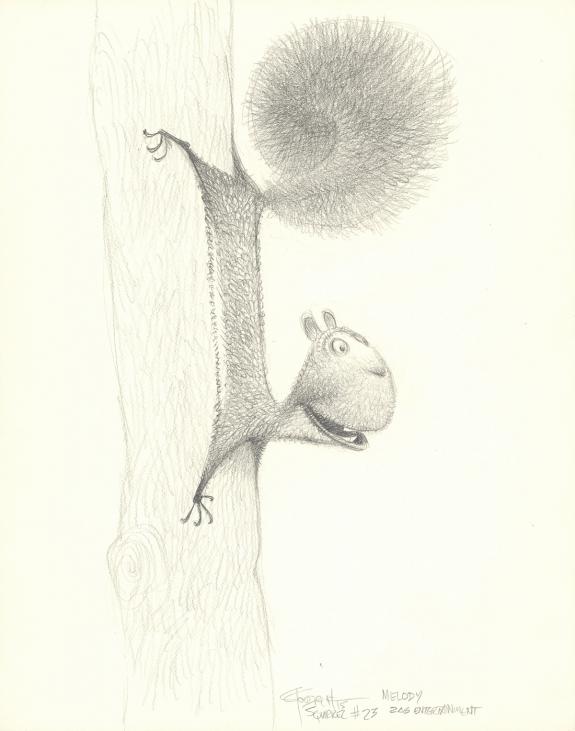 Carter Goodrich - Casting Call, Illustration originale, Squi