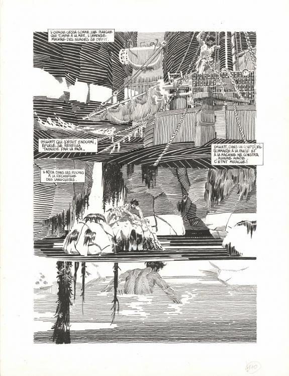 Michel Durand - Les Travailleurs de la mer, Planche original