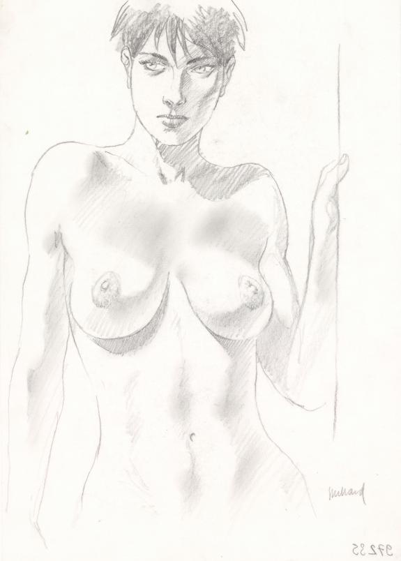 Andr&eacute; Juillard - Le Cahier bleu, Illustration originale